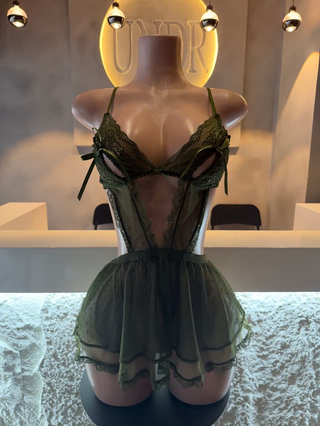 Sheer Green baby doll