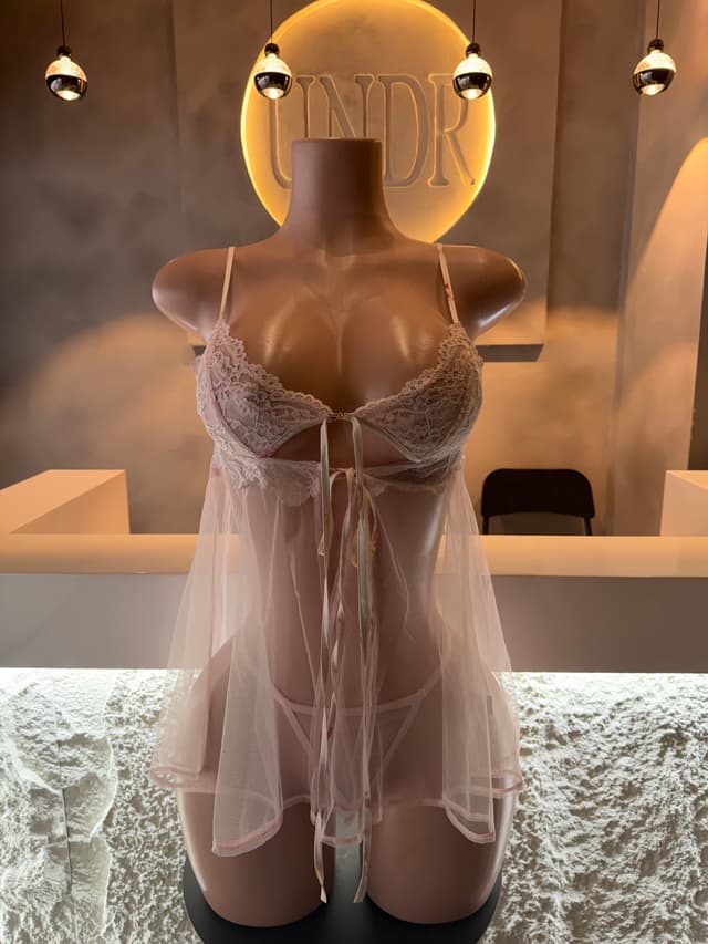 Sheer Pink Babydoll