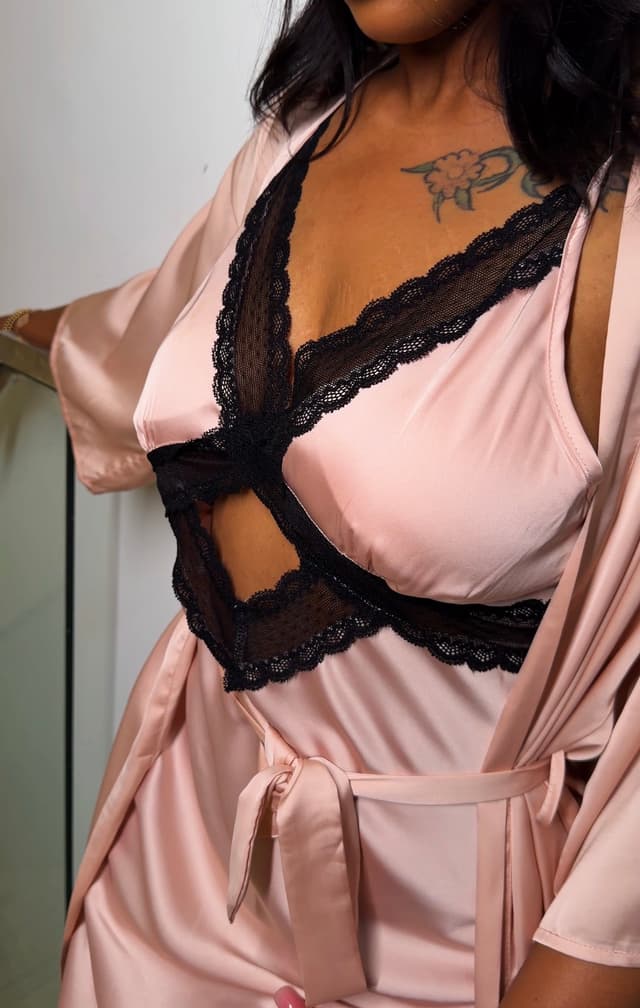 cut-out robe set 
